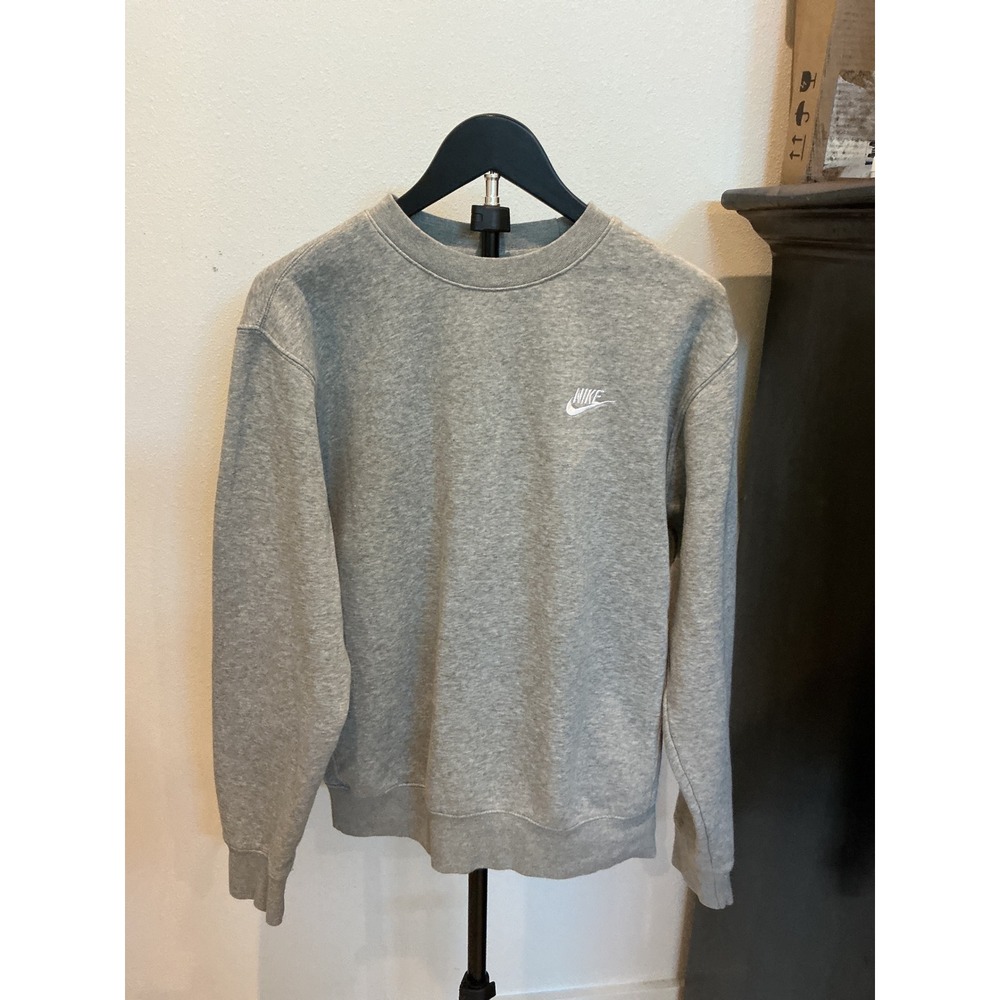 Nike Mens Sportswear Club Fleece Crewneck Sweatshirt Grey Small BV2662-063